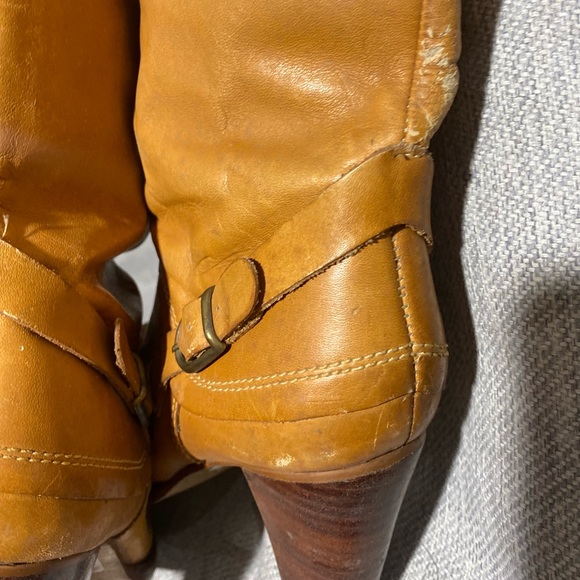 MADE IN BRAZIL-vintage leather high-heeled boots - Picture 8 of 16